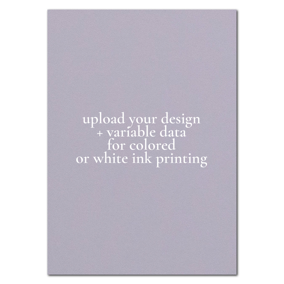 Individually Personalized Wedding Prints on Rectangle Cardstock