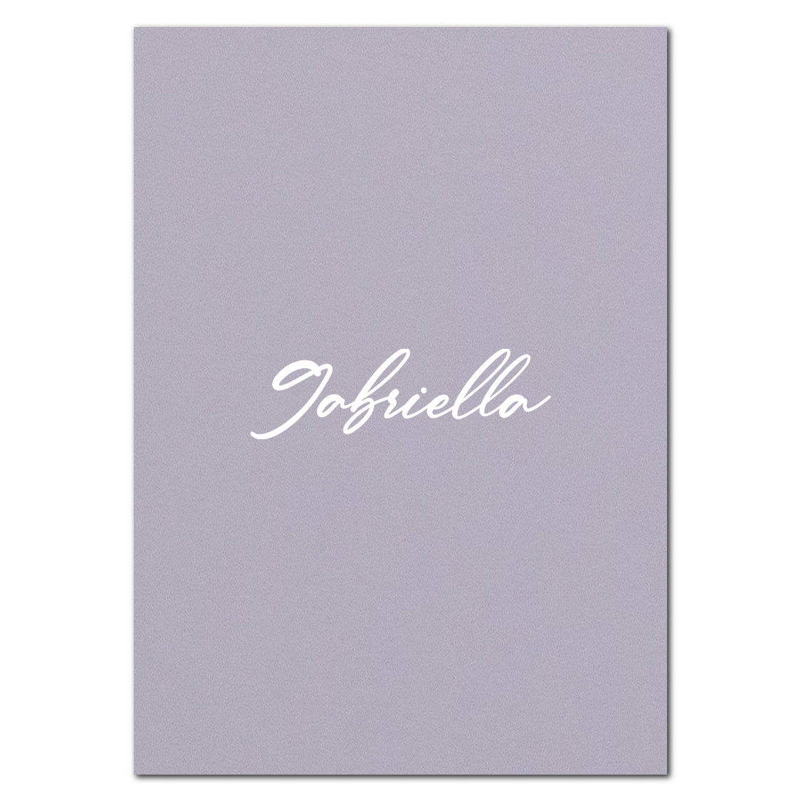 Individually Personalized Wedding Prints on Rectangle Cardstock