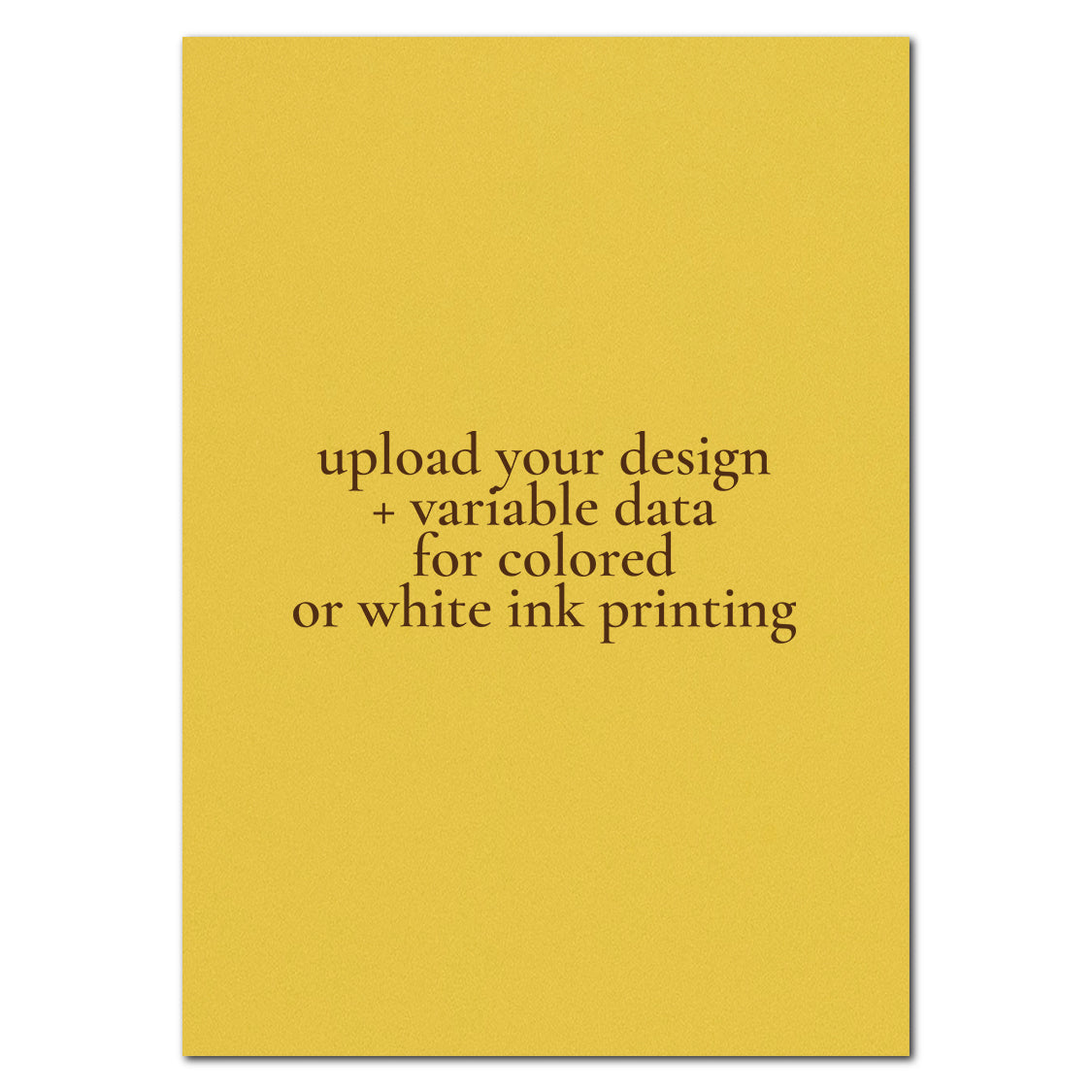 Individually Personalized Wedding Prints on Rectangle Cardstock