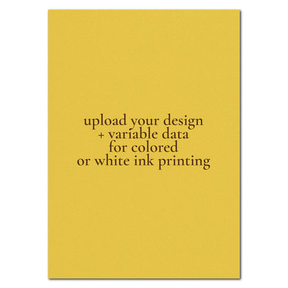 Individually Personalized Wedding Prints on Rectangle Cardstock