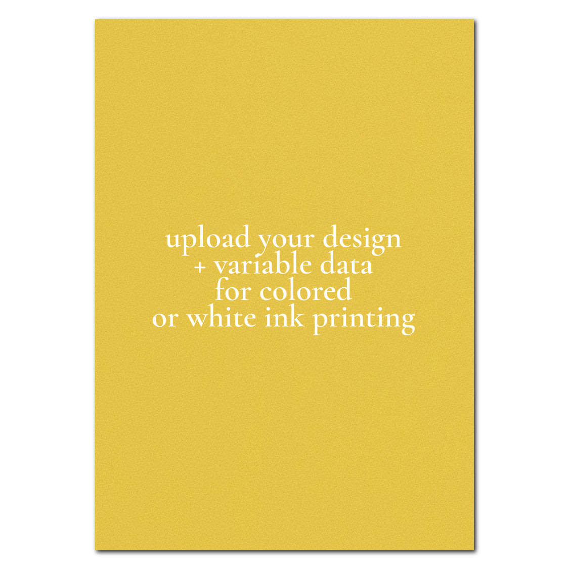 Individually Personalized Wedding Prints on Rectangle Cardstock