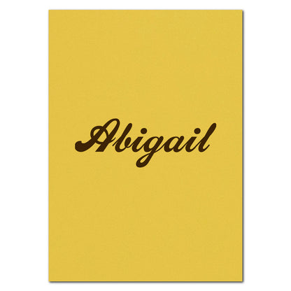 Individually Personalized Wedding Prints on Rectangle Cardstock