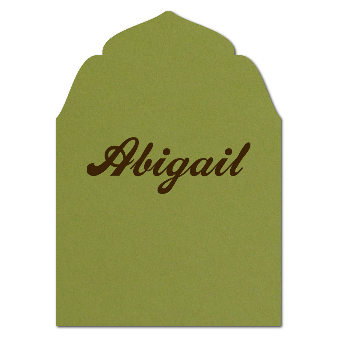 Individually Personalized Wedding Prints on Diecut Cardstock - Regal Shape