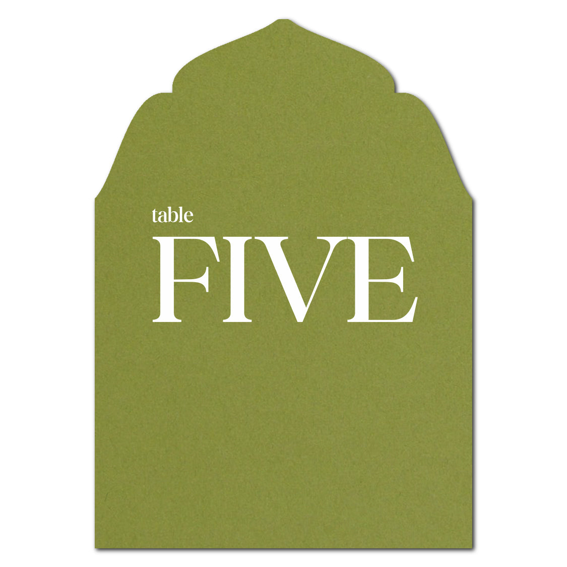 Individually Personalized Wedding Prints on Diecut Cardstock - Regal Shape