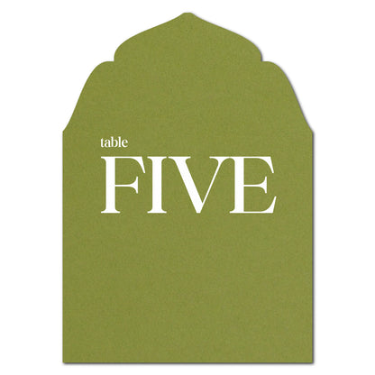 Individually Personalized Wedding Prints on Diecut Cardstock - Regal Shape