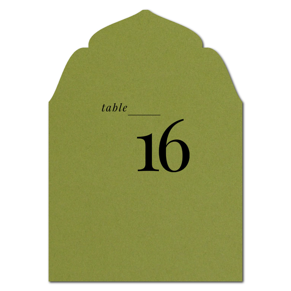 Individually Personalized Wedding Prints on Diecut Cardstock - Regal Shape