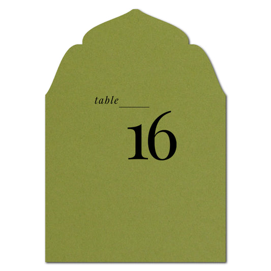 Individually Personalized Wedding Prints on Diecut Cardstock - Regal Shape