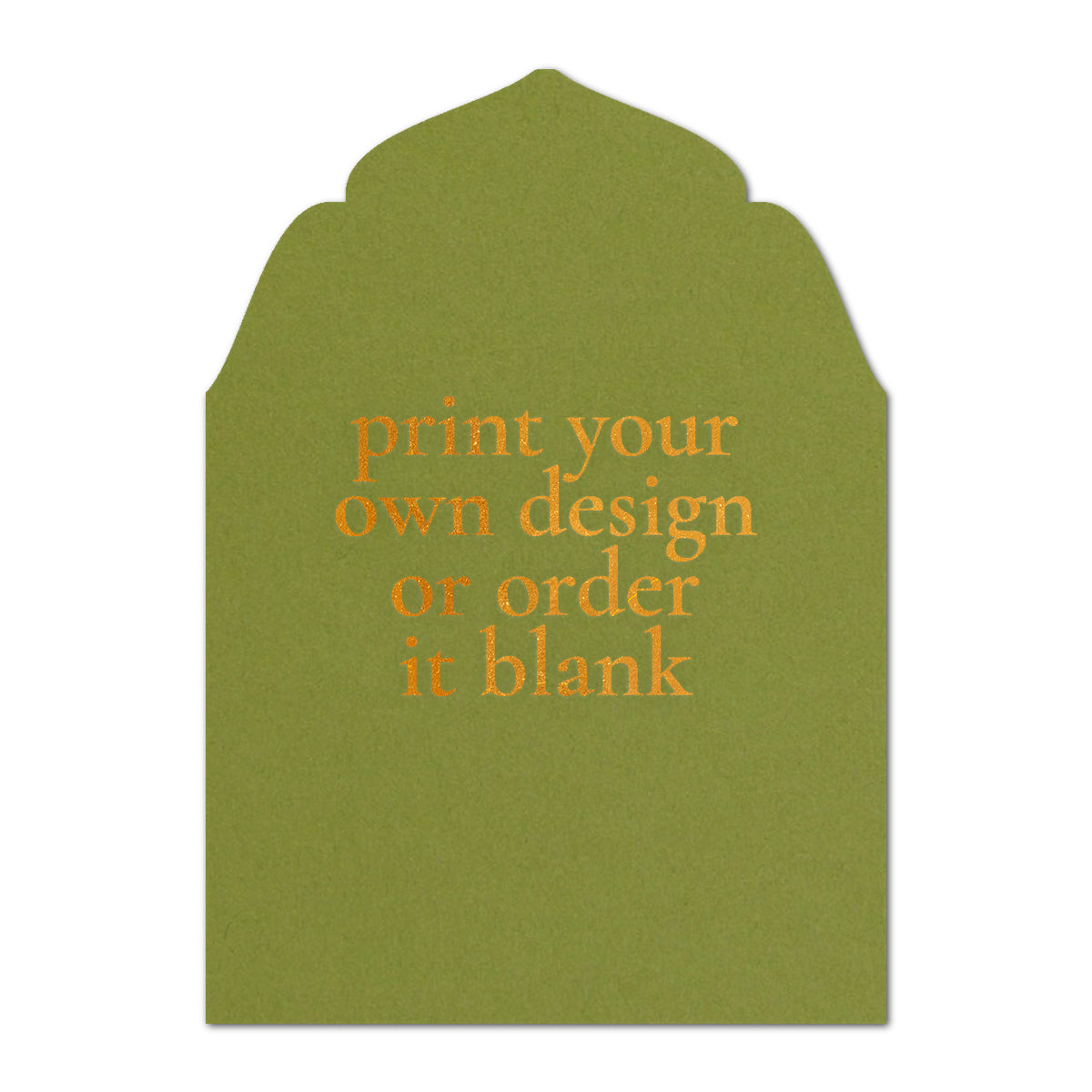 Custom Wedding Prints on Diecut Shaped Cardstock | Regal Shape
