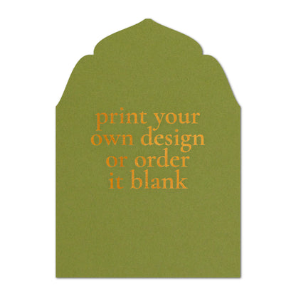 Custom Wedding Prints on Diecut Shaped Cardstock | Regal Shape