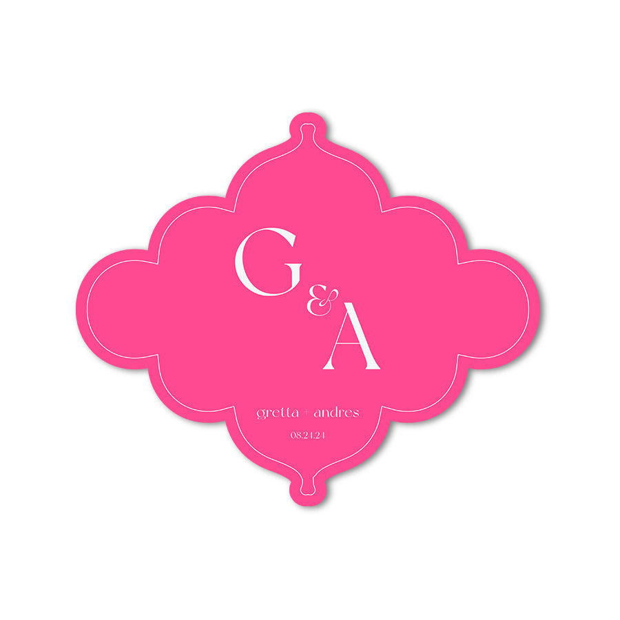 Signature Shape Custom Wedding Signage - Shape 24