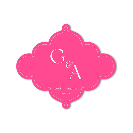 Signature Shape Custom Wedding Signage - Shape 24