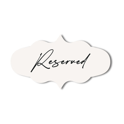 Signature Shape Custom Wedding Signage - Shape 41