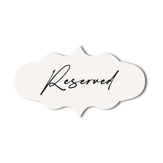 Signature Shape Custom Wedding Signage - Shape 41