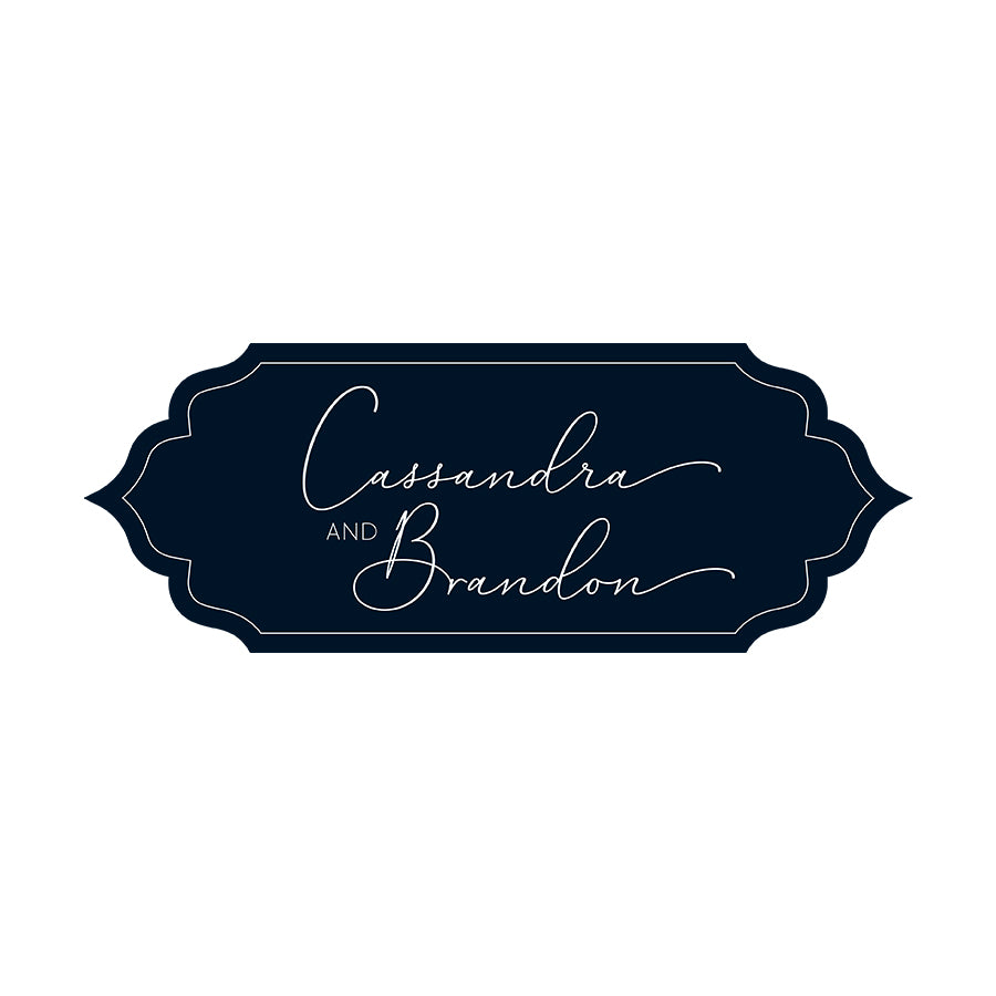 Signature Shape Custom Wedding Signage - Shape 23