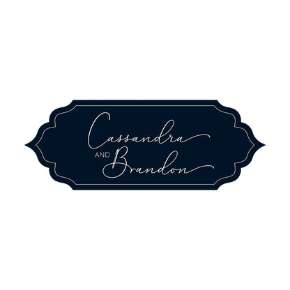Signature Shape Custom Wedding Signage - Shape 23