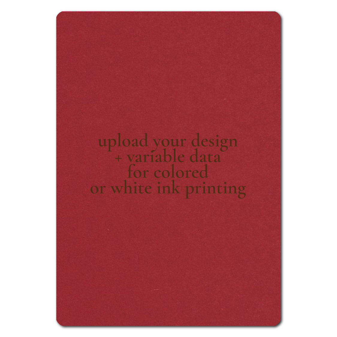 Individually Personalized Wedding Prints on Diecut Cardstock - Rounded Edge Shape