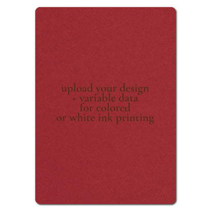 Individually Personalized Wedding Prints on Diecut Cardstock - Rounded Edge Shape