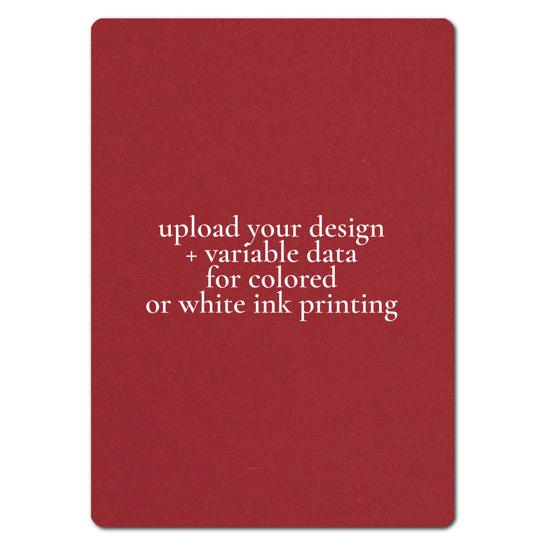 Individually Personalized Wedding Prints on Diecut Cardstock - Rounded Edge Shape