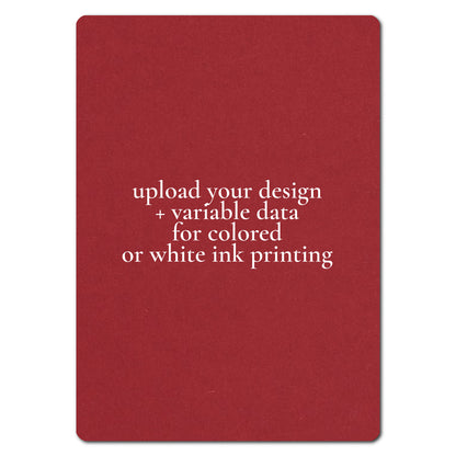 Individually Personalized Wedding Prints on Diecut Cardstock - Rounded Edge Shape