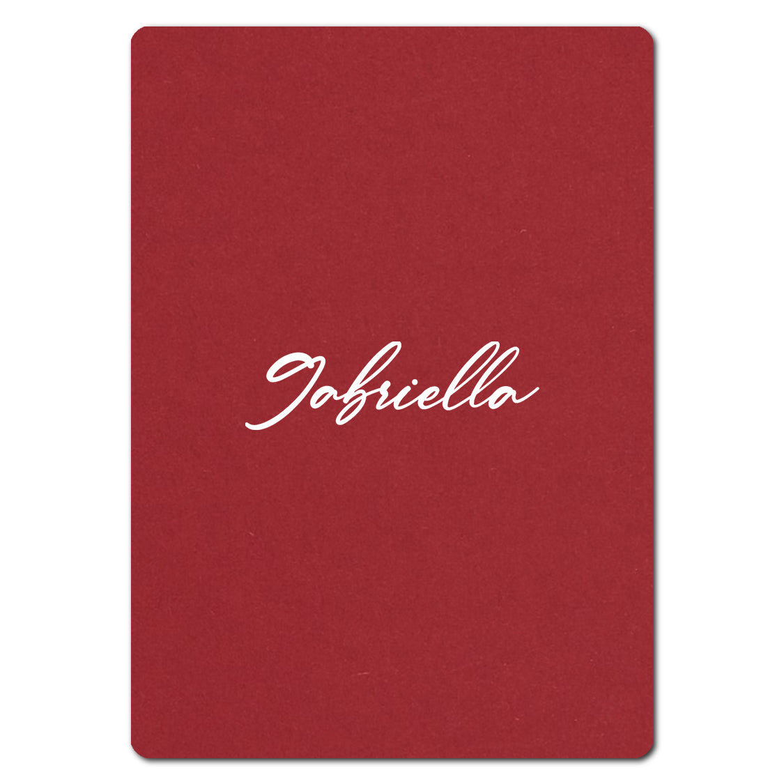 Individually Personalized Wedding Prints on Diecut Cardstock - Rounded Edge Shape