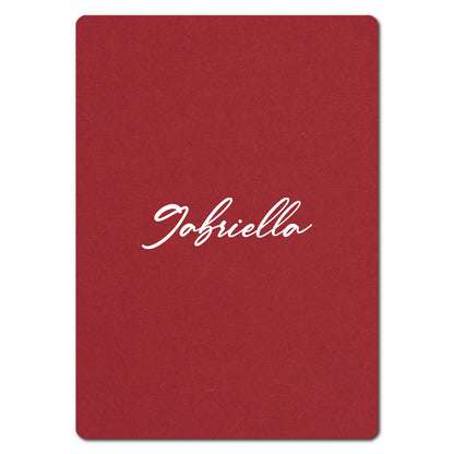 Individually Personalized Wedding Prints on Diecut Cardstock - Rounded Edge Shape