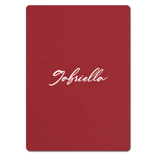 Individually Personalized Wedding Prints on Diecut Cardstock - Rounded Edge Shape
