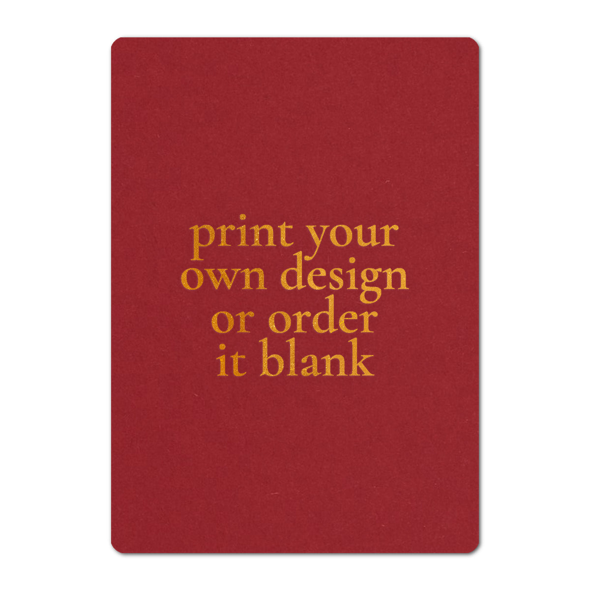 Custom Wedding Prints on Diecut Shaped Cardstock | Rounded Edge Shape