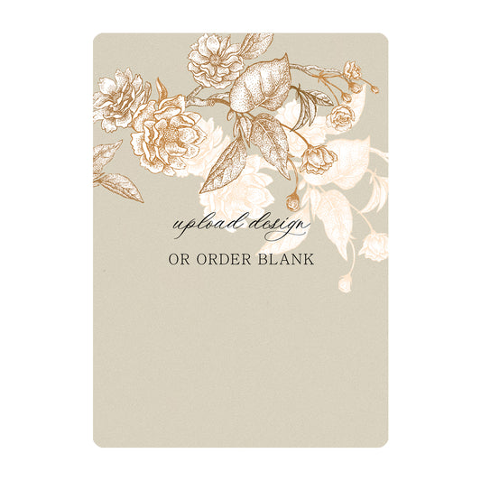 Custom Wedding Prints on Diecut Shaped Cardstock | Rounded Edge Shape