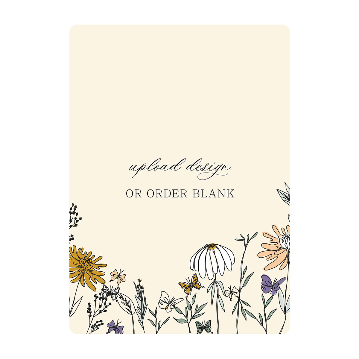 Custom Wedding Prints on Diecut Shaped Cardstock | Rounded Edge Shape