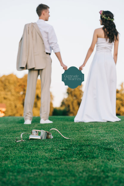 Signature Shape Custom Wedding Signage - Shape 28