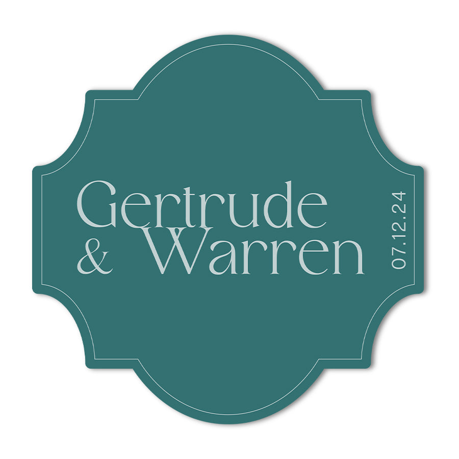 Signature Shape Custom Wedding Signage - Shape 28