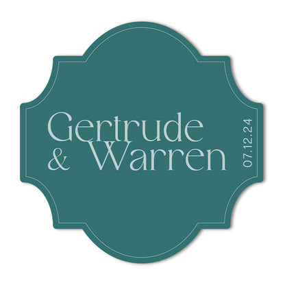 Signature Shape Custom Wedding Signage - Shape 28