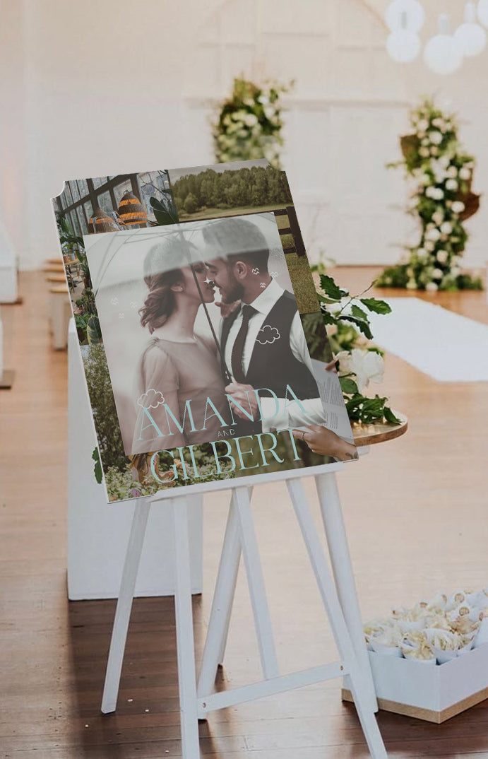 Personalized Wedding Signs | Fully Custom Print | Signature Simple Shape