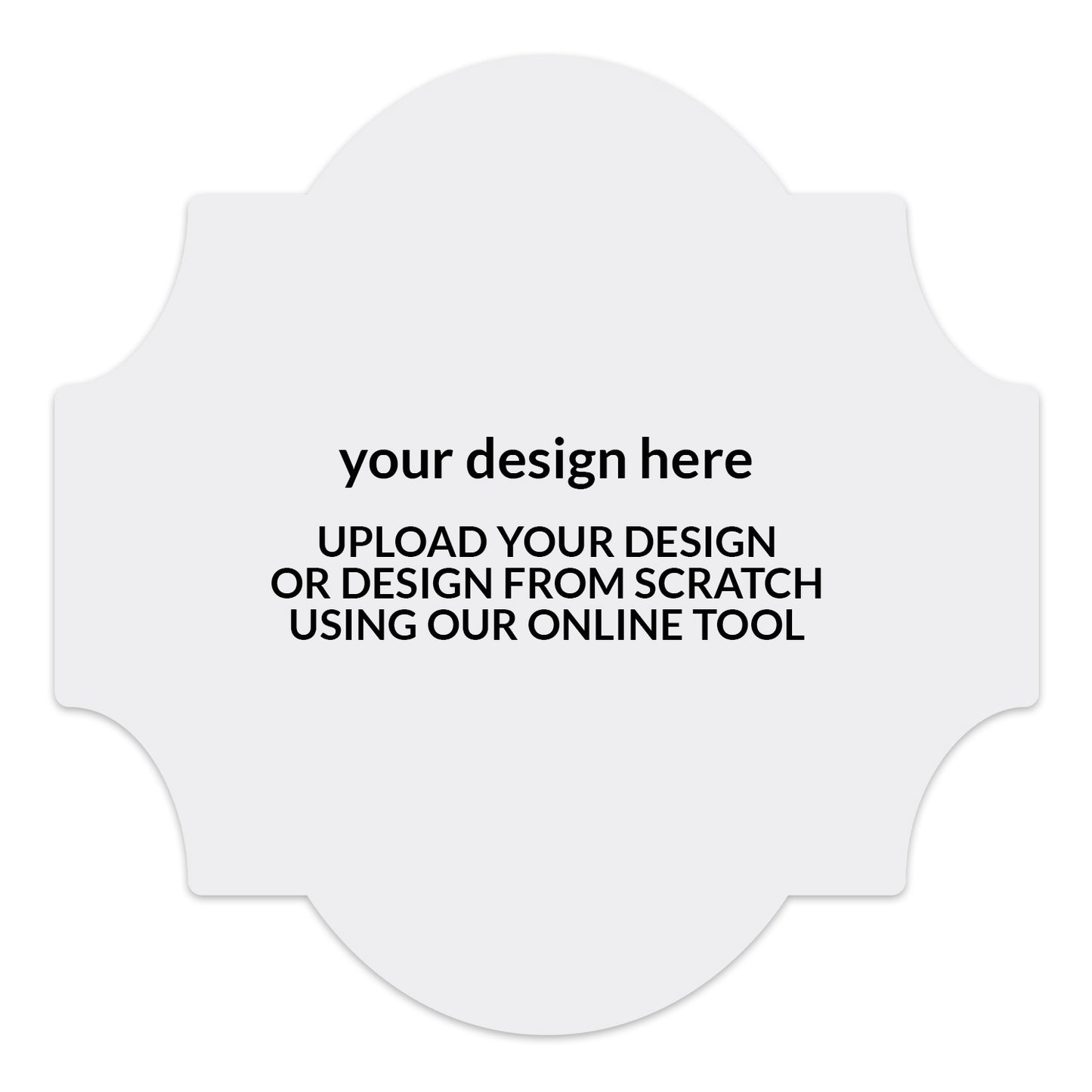 Signature Shape Custom Wedding Signage - Shape 28