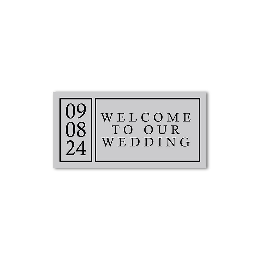 Rectangle Sticker - Silver Foil