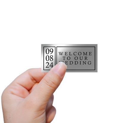 Rectangle Sticker - Silver Foil