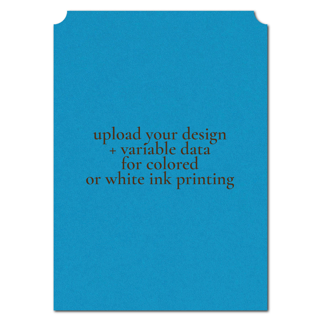 Individually Personalized Wedding Prints on Diecut Cardstock - Simple Shape