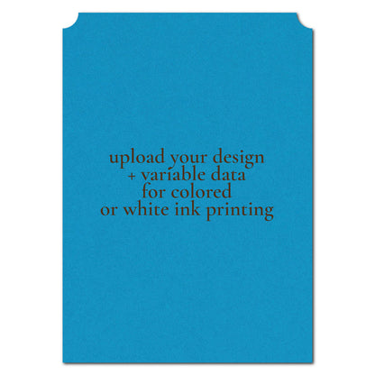 Individually Personalized Wedding Prints on Diecut Cardstock - Simple Shape