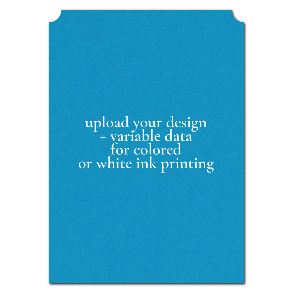 Individually Personalized Wedding Prints on Diecut Cardstock - Simple Shape
