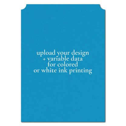 Individually Personalized Wedding Prints on Diecut Cardstock - Simple Shape
