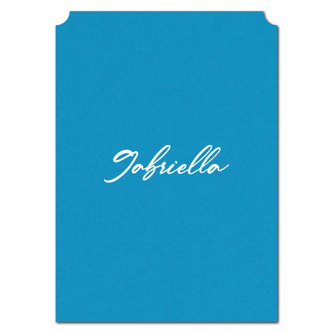 Individually Personalized Wedding Prints on Diecut Cardstock - Simple Shape