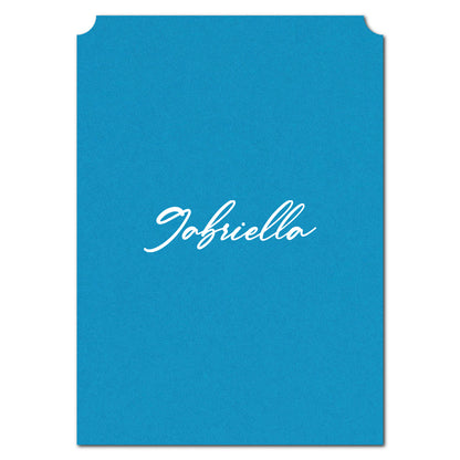 Individually Personalized Wedding Prints on Diecut Cardstock - Simple Shape