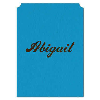 Individually Personalized Wedding Prints on Diecut Cardstock - Simple Shape