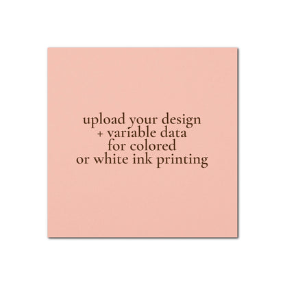 Individually Personalized Wedding Prints on Square Cardstock