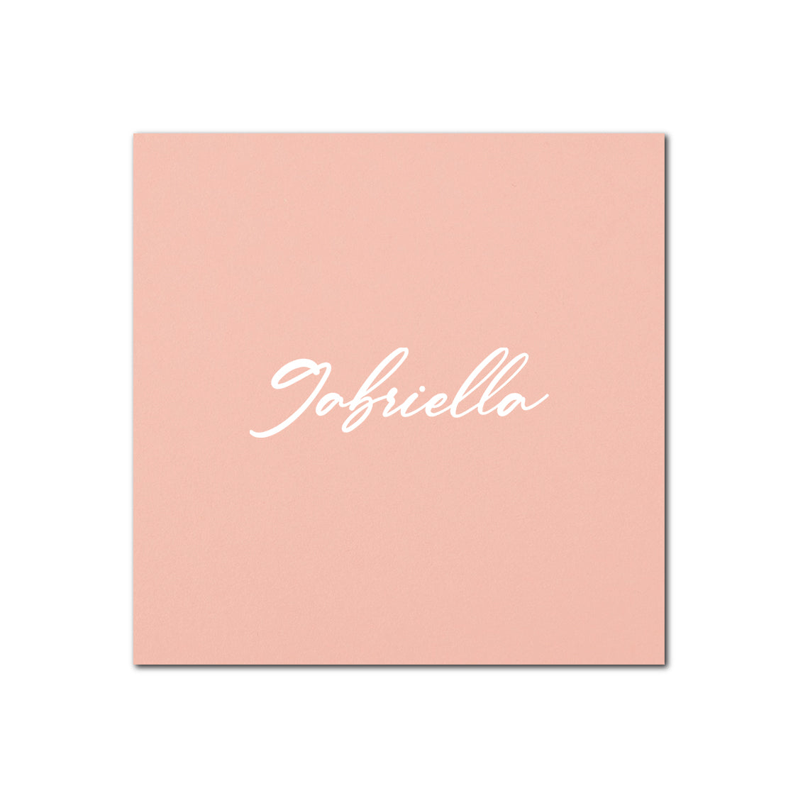Individually Personalized Wedding Prints on Square Cardstock