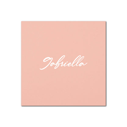 Individually Personalized Wedding Prints on Square Cardstock