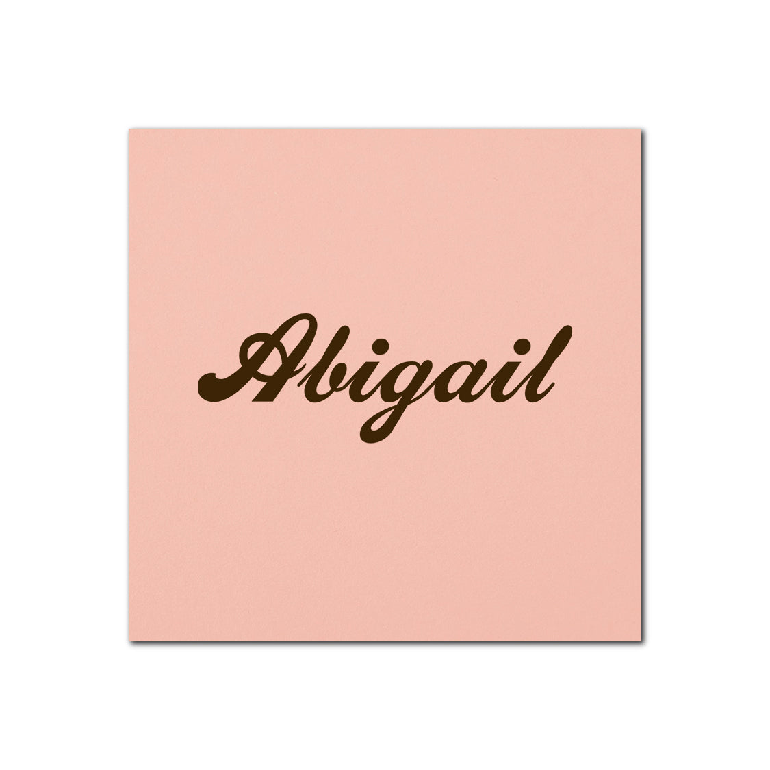 Individually Personalized Wedding Prints on Square Cardstock