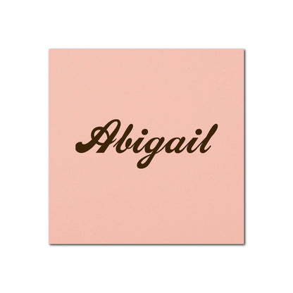 Individually Personalized Wedding Prints on Square Cardstock
