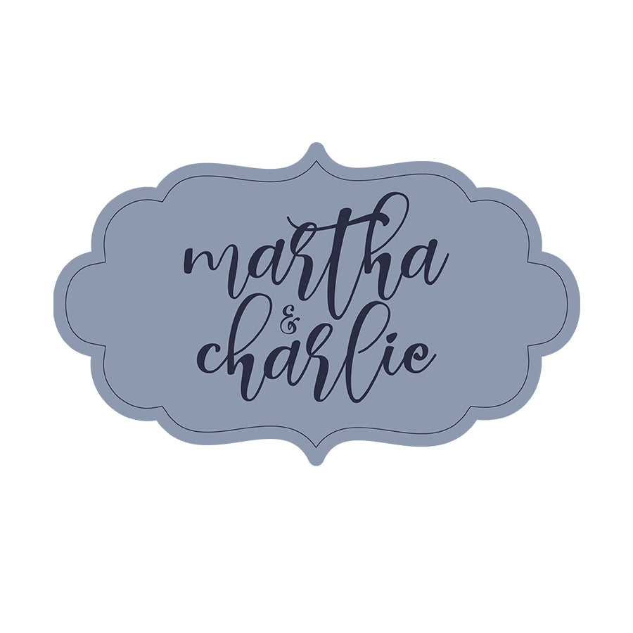 Personalized Wedding Signs | Fully Custom Print | Signature Shape 11