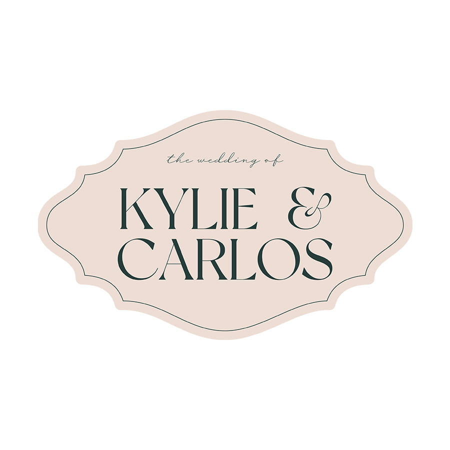 Personalized Wedding Signs | Fully Custom Print | Signature Shape 13
